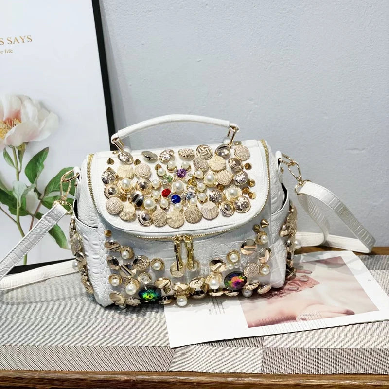 Handbag for women purses and handbag luxury Designer Handmade Women's bag Casual black bucket Female Messenger shoulder Bag new
