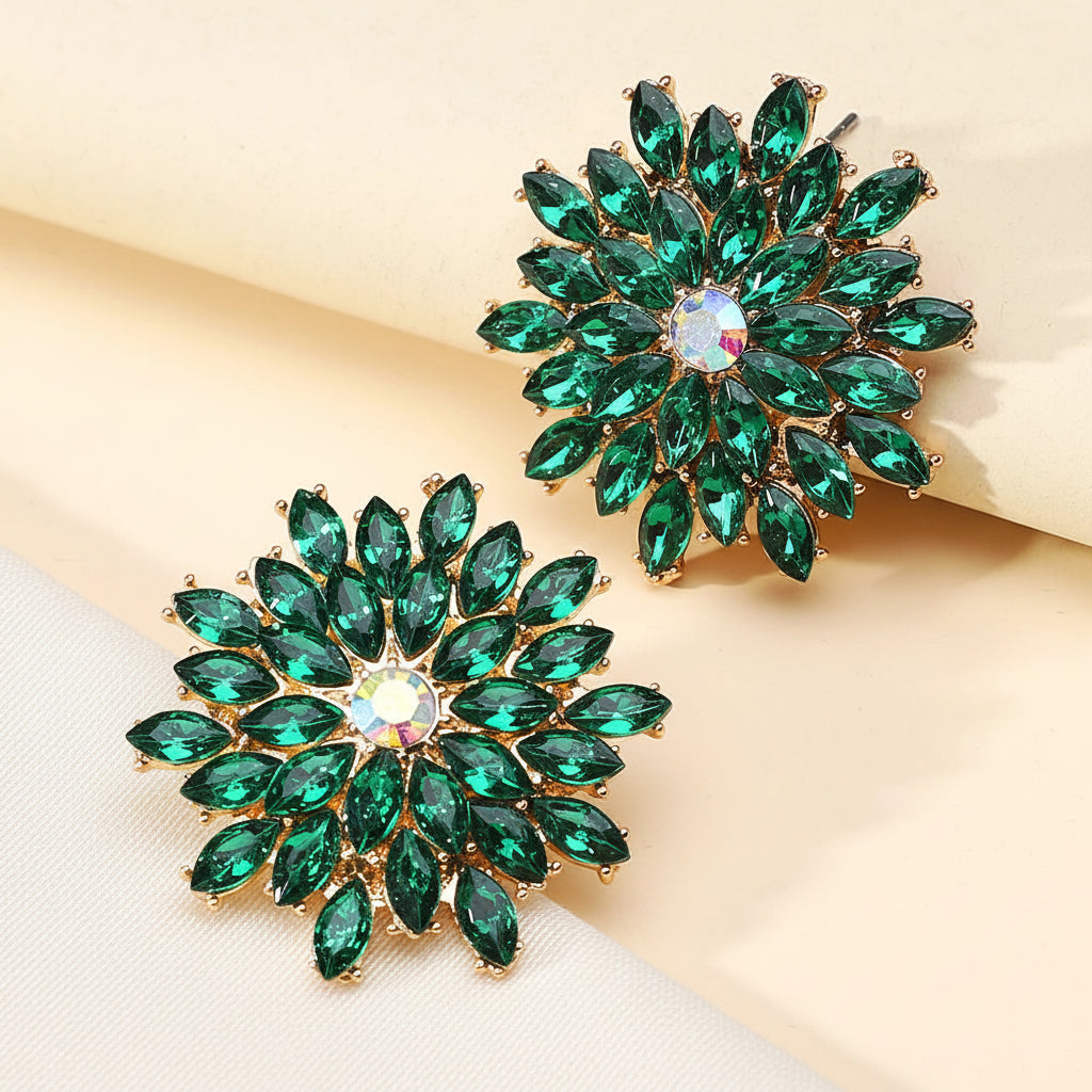 l Round Edge Irregular Earrings Exquisite Gorgeous