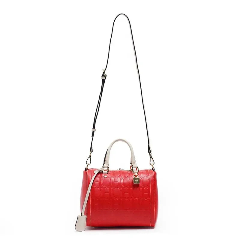 CH New Exquisite Handbag Spring and Summer High-quality Letter Print Multi-Scene Available 2026 Boston Crossbody Bag