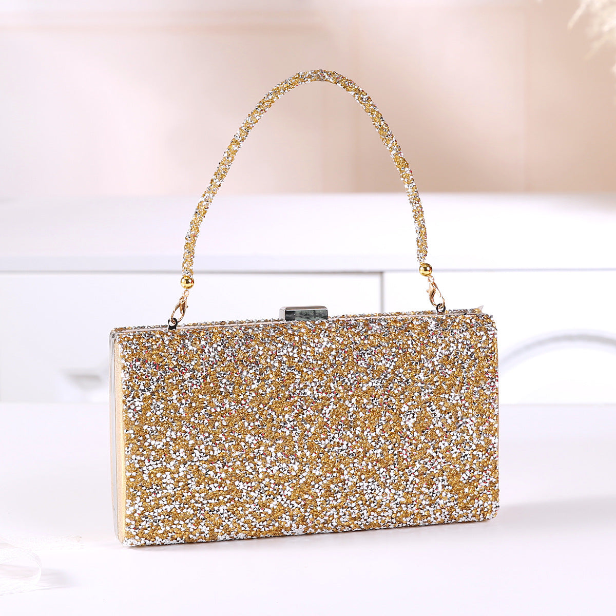 Diamond Evening Clutch Bag for Women with Rhinestones