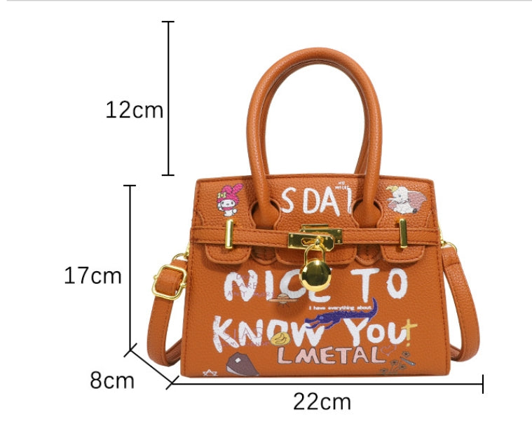 Trendy Korean Style Small Square Messenger Bag
