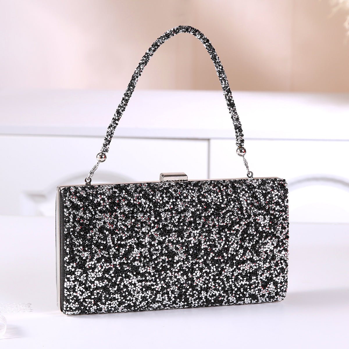 Diamond Evening Clutch Bag for Women with Rhinestones