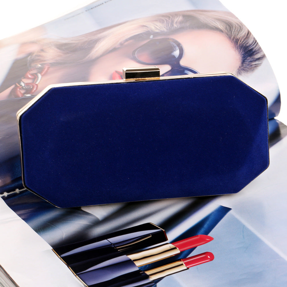 Velvet Evening Clutch Bag for Ladies' Banquet