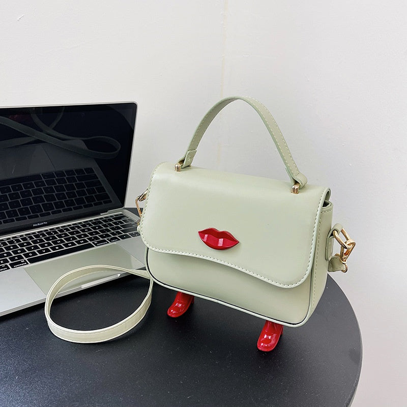 Trendy Small Square Messenger Bag with Fun Design