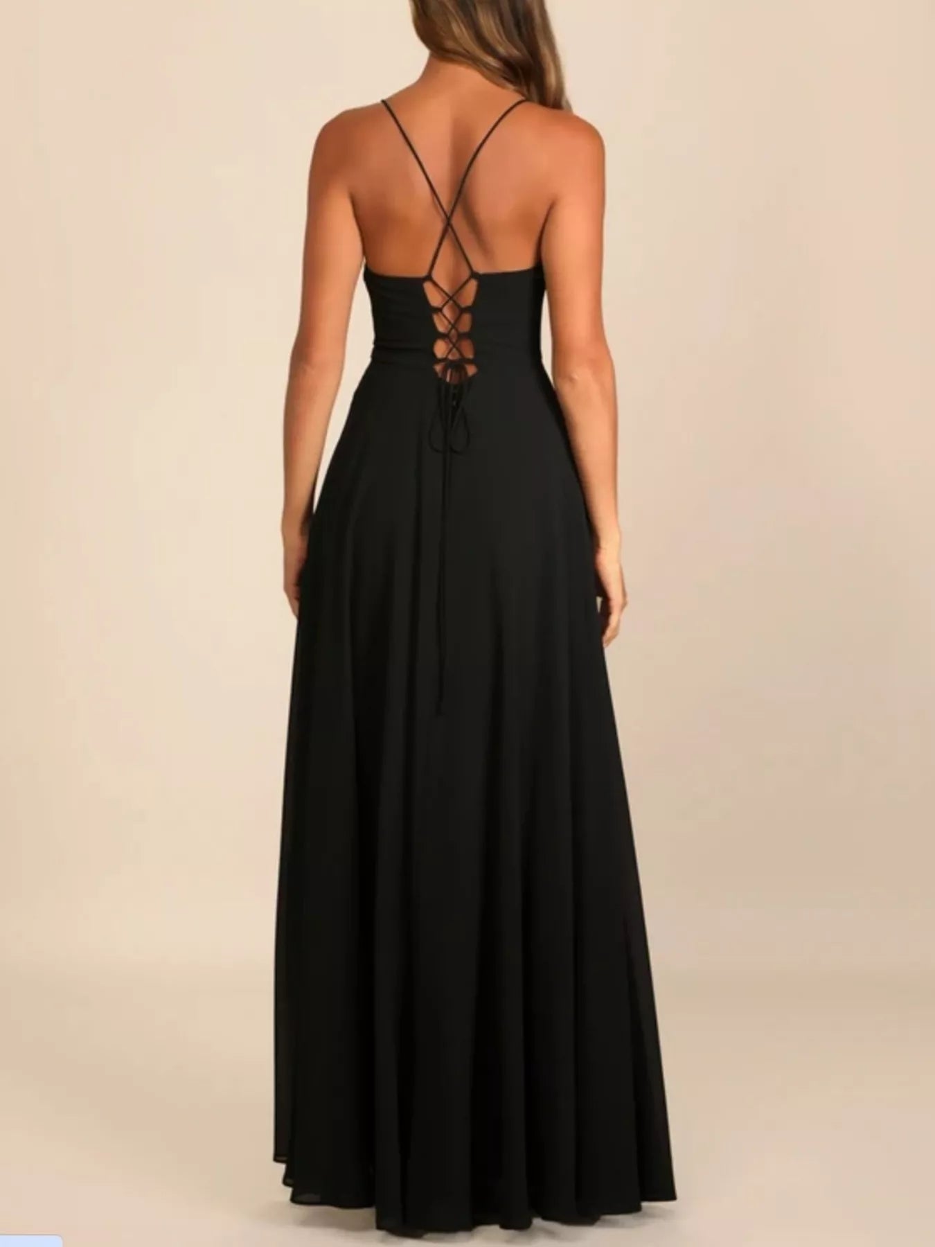 Slit Cowl Neck Maxi Dress - TrendNest