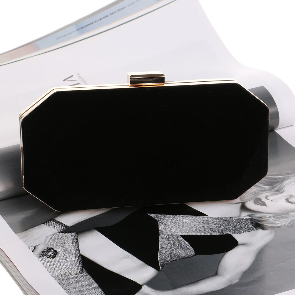 Velvet Evening Clutch Bag for Ladies' Banquet