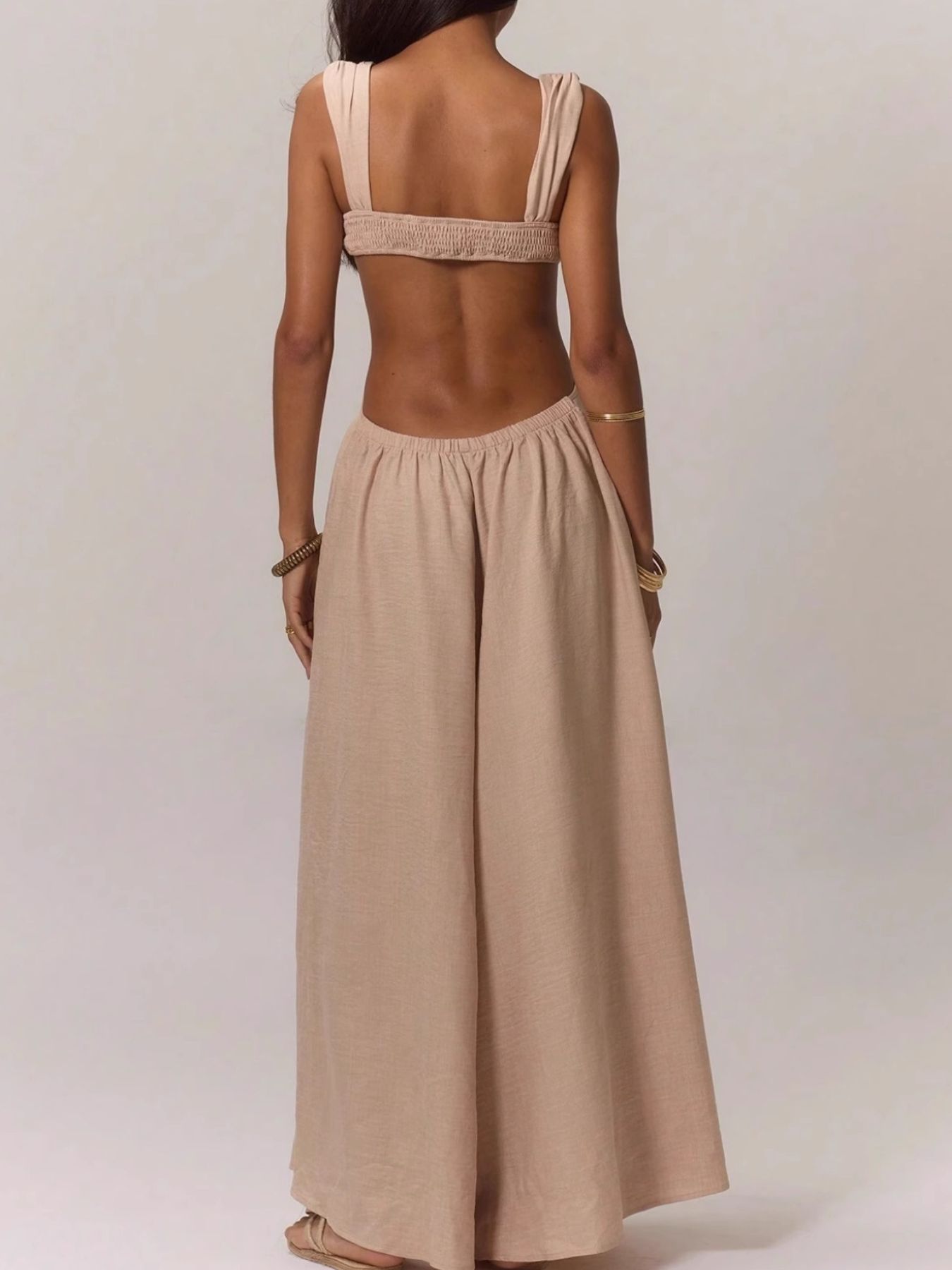 Cutout Sweetheart Neck Maxi Dress - TrendNest