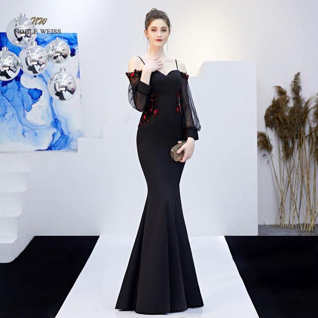 2023 Mermaid Prom Dress with Long Sleeves and Beading