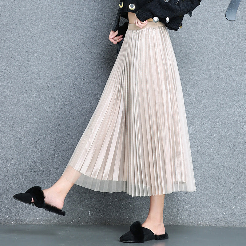 Pleated Tulle Skirt - Midi Skirt