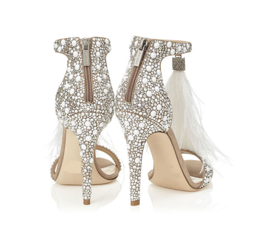 High Heels, Feather Sandals, Tassel Heels