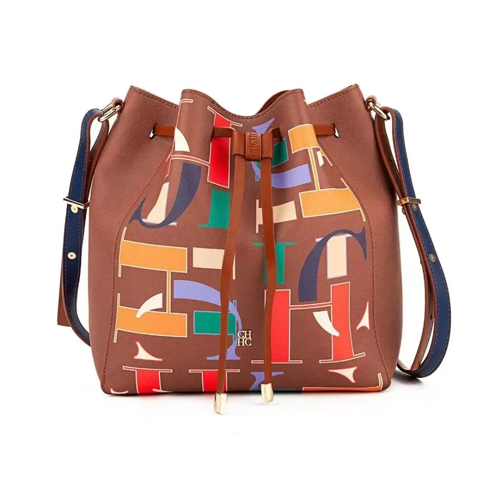 Fashion Daily Commute Style Women's Bucket Bag Unique Luxury Sense Letter Print Design Elegant 2025 New Women's Shoulder Bag