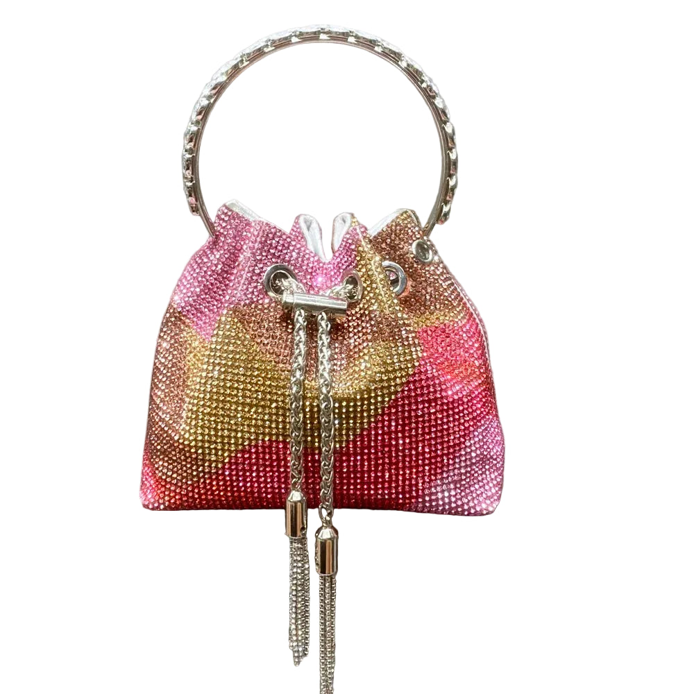 purses and handbags bags for women luxury Designer bucket clutch purse evening banquet bag Crystal rhinestone shoulder bags