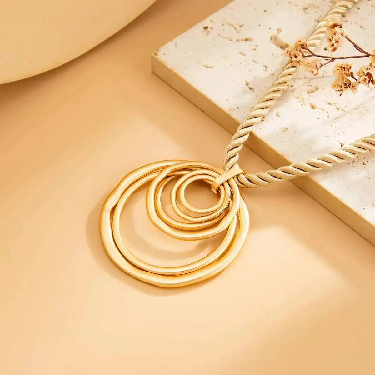 KunJoe Hip Hop Hollow-out Geometric Square Pendant Necklace Women 2026 Fashion Adjustable Rope Chain Necklace Party Jewelry Gift