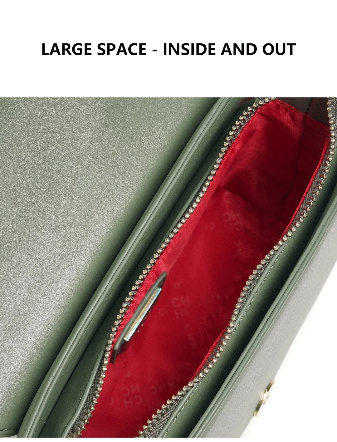 CH New PU+TPU Hand Bag 20x16x7cm Multi-Compartment Purse, 6 Colors Black Camel Cream Green Maroon Plum, Lightweight Tote