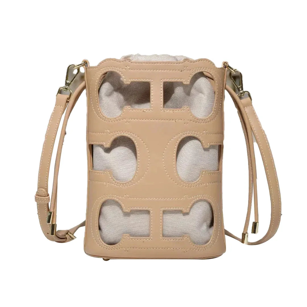 CH New Daily Commuting Ladies Handbag Fashion Hollow Design Ladies Crossbody Bag Simple Versatile Style Ladies Shoulder Bag
