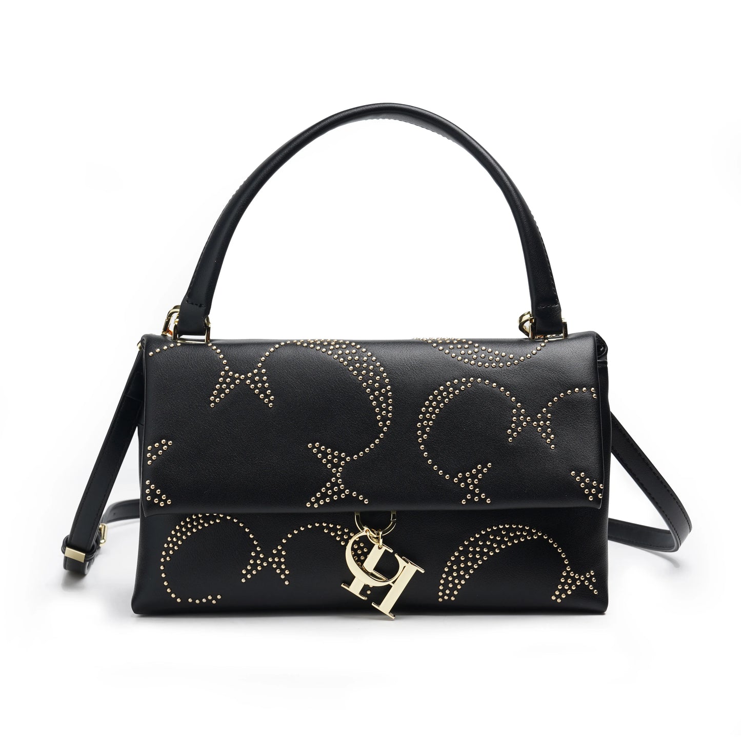 CH Gold Women's Chain Crossbody Bag Women's Bags Metallic Rivet Decoration Luxury Women's Bags Luxury Brand Fashion Designer