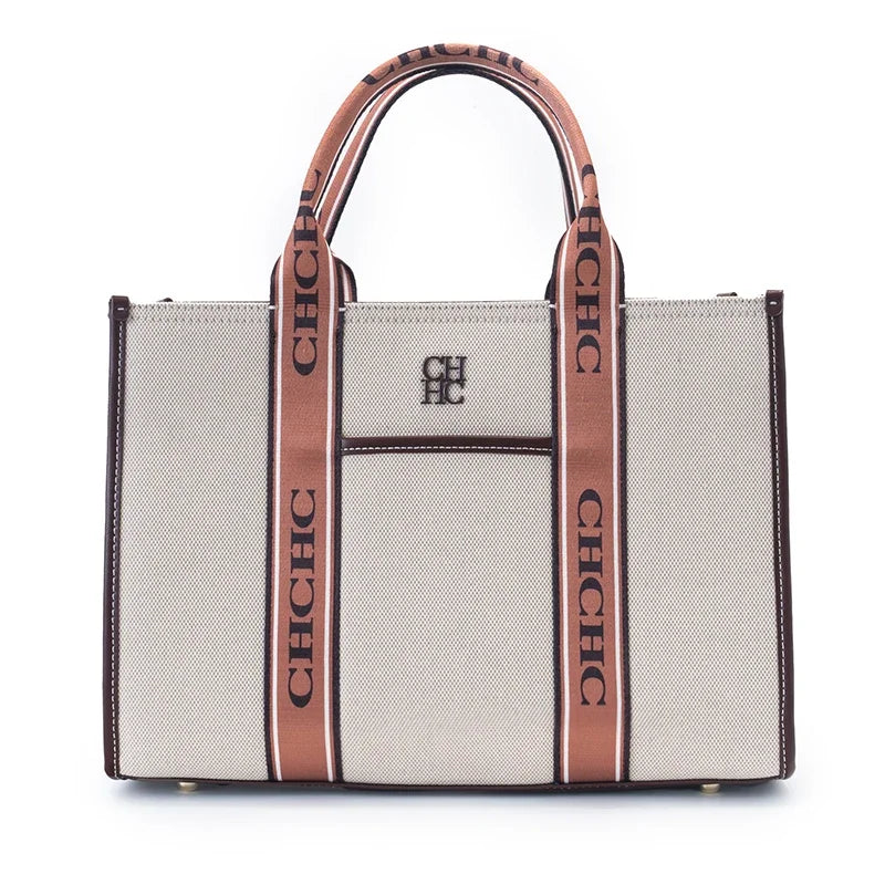 CH Brand Women's Handbag High Quality PU Material Fashion Boutique Brand Logo Women's Commuter Shoulder Bag