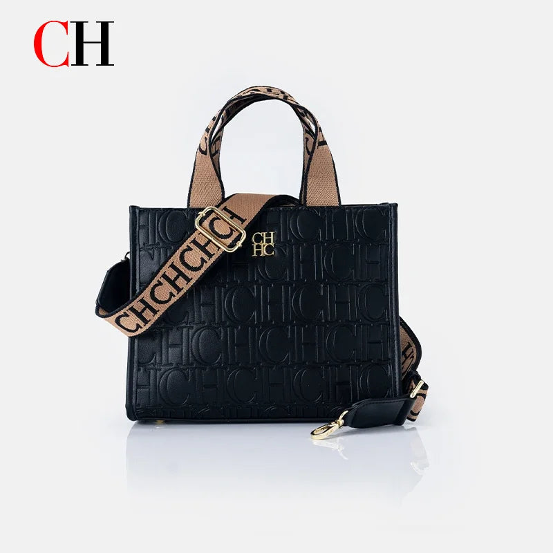 CH Fashion High Quality Women's Bags Metal Logo Casual Large Capacity Light Luxury Brand Designer 2025 New Women's Handbag