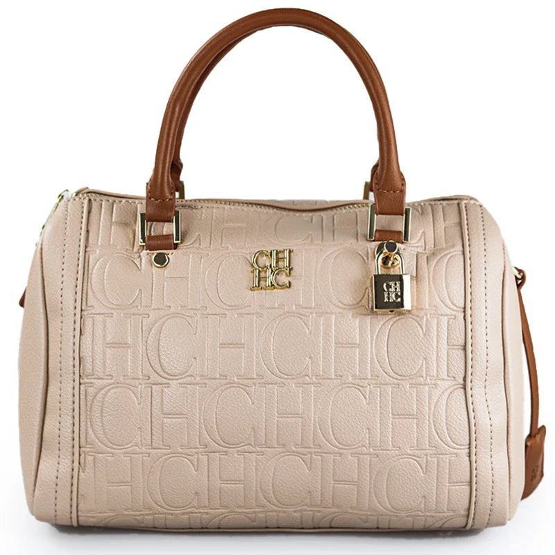 CH Women Handbag Shoulder Bag Embossed Logo Pattern Fashionable Ladies Casual 2026 New Trendy Popular Crossbody Bag Hot Sale
