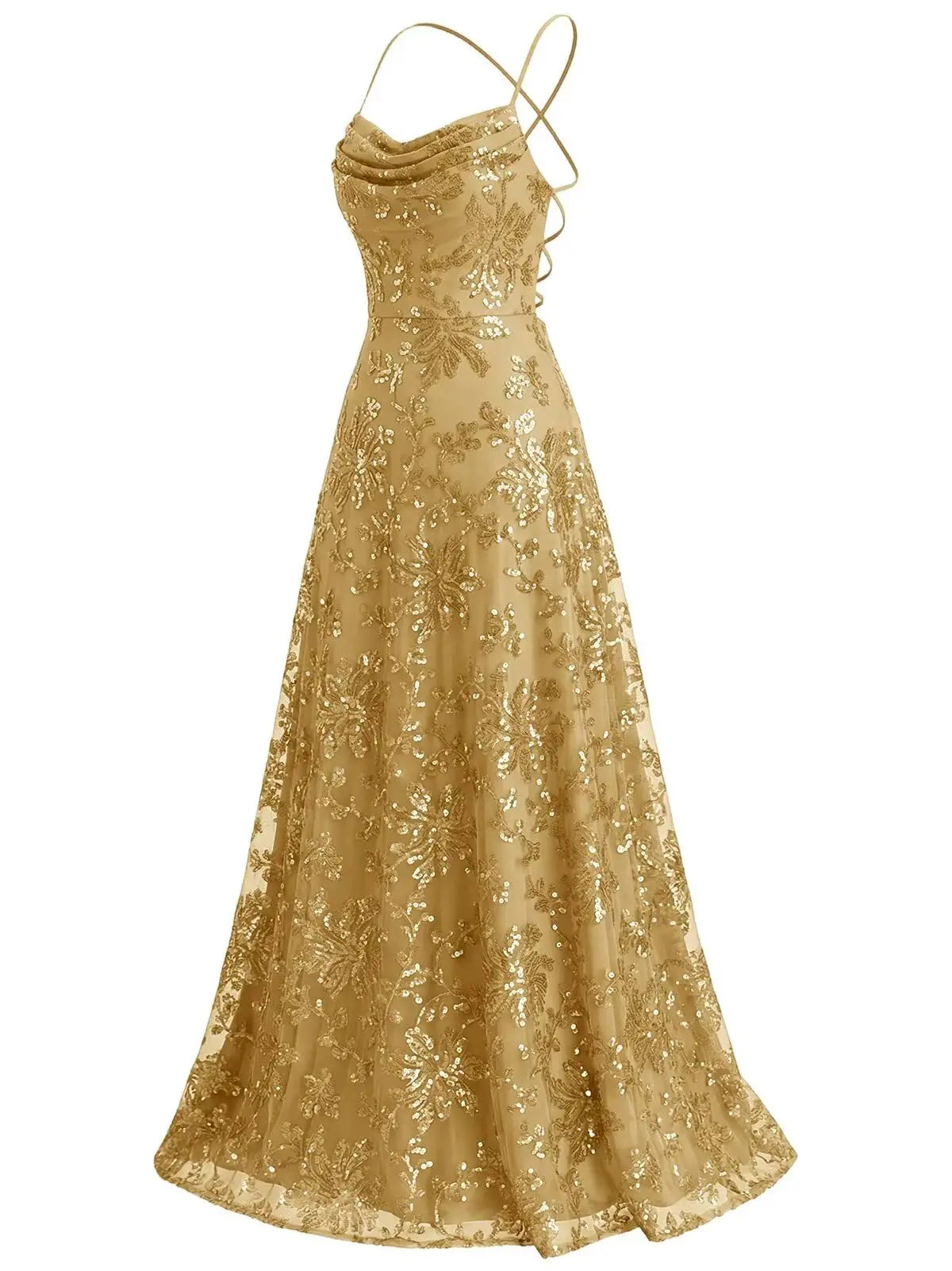 Lace Sequin Long Prom Dresses for Women 2026 Sparkly Pleated A Line Formal Evening Ball Gown Women Elegant Party Dresses