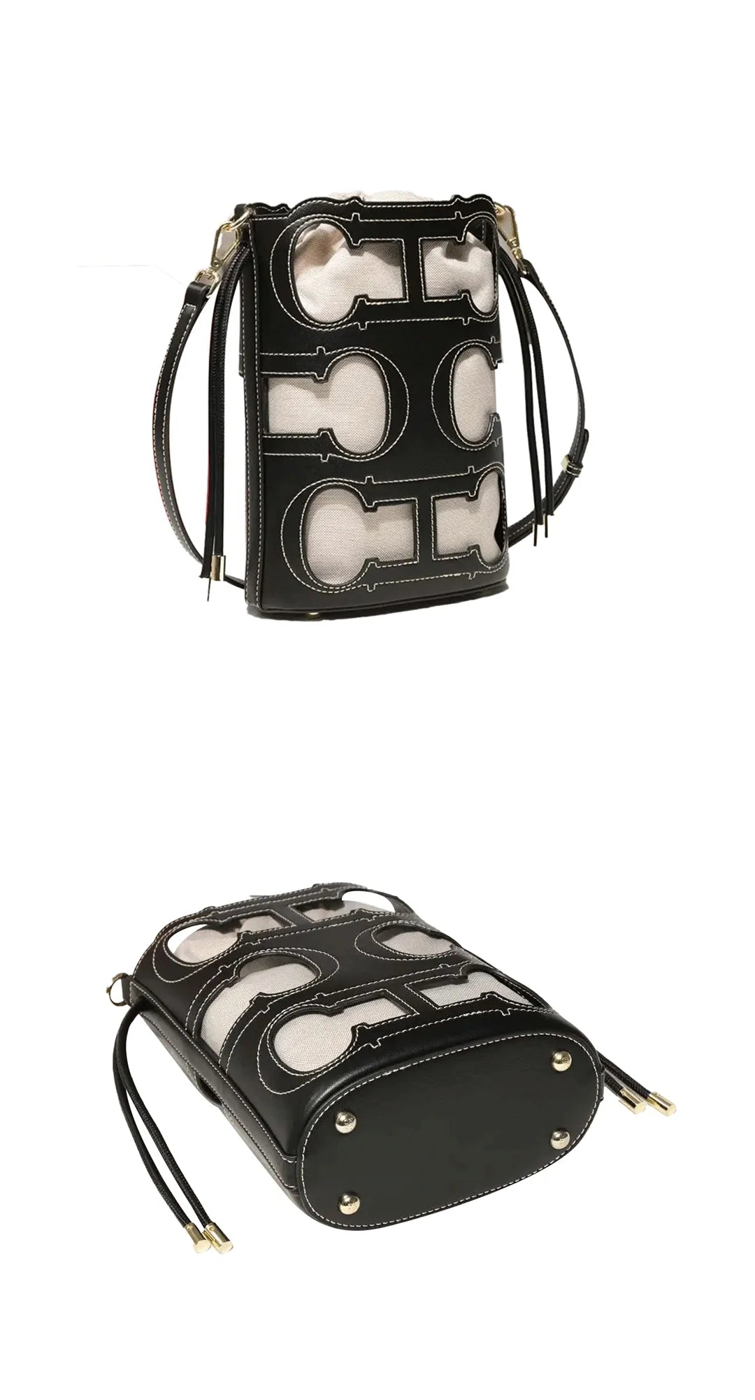 CH New Daily Commuting Ladies Handbag Fashion Hollow Design Ladies Crossbody Bag Simple Versatile Style Ladies Shoulder Bag