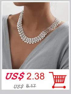Ingemark Kpop Snake Chain Choker Necklace for Women Wedding On The Neck Temperament Ball Pendant Thin Link Party Jewelry