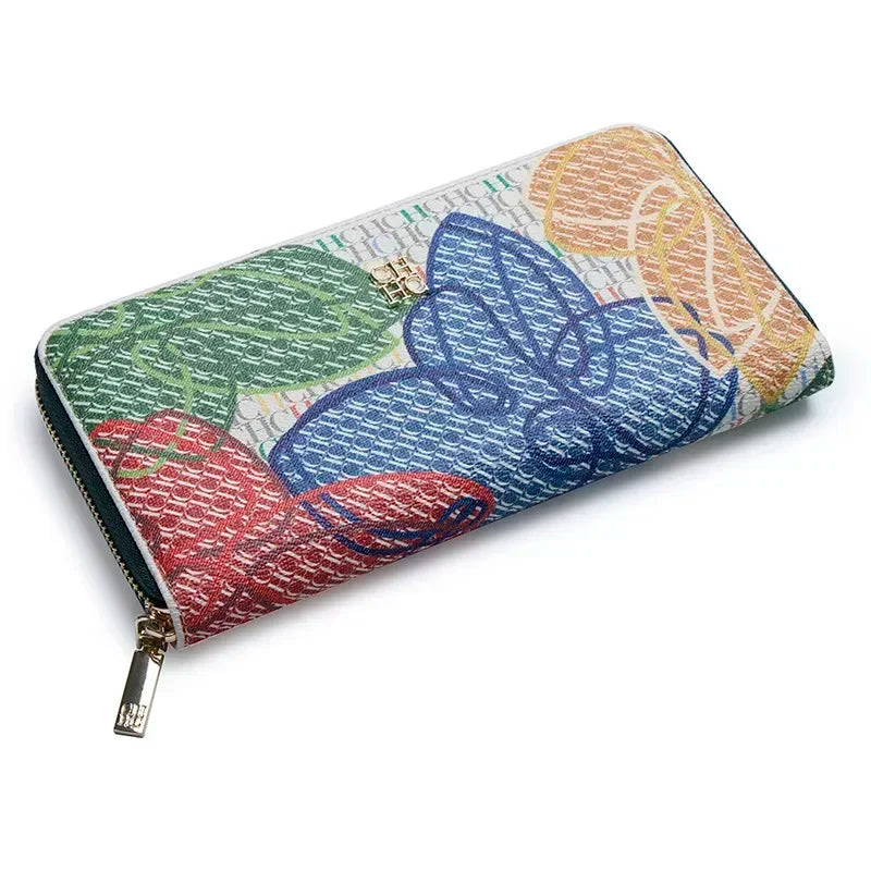 Multiple Pattern Women's Wallet Print Design Fashion Classic Women's Wallet Solid Color Design High Quality Card Holder