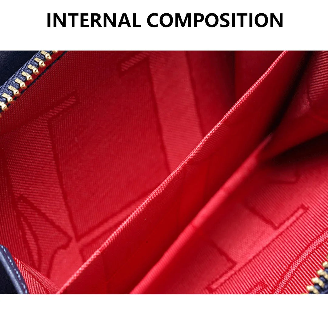 Embossed PU Leather Long Wallet