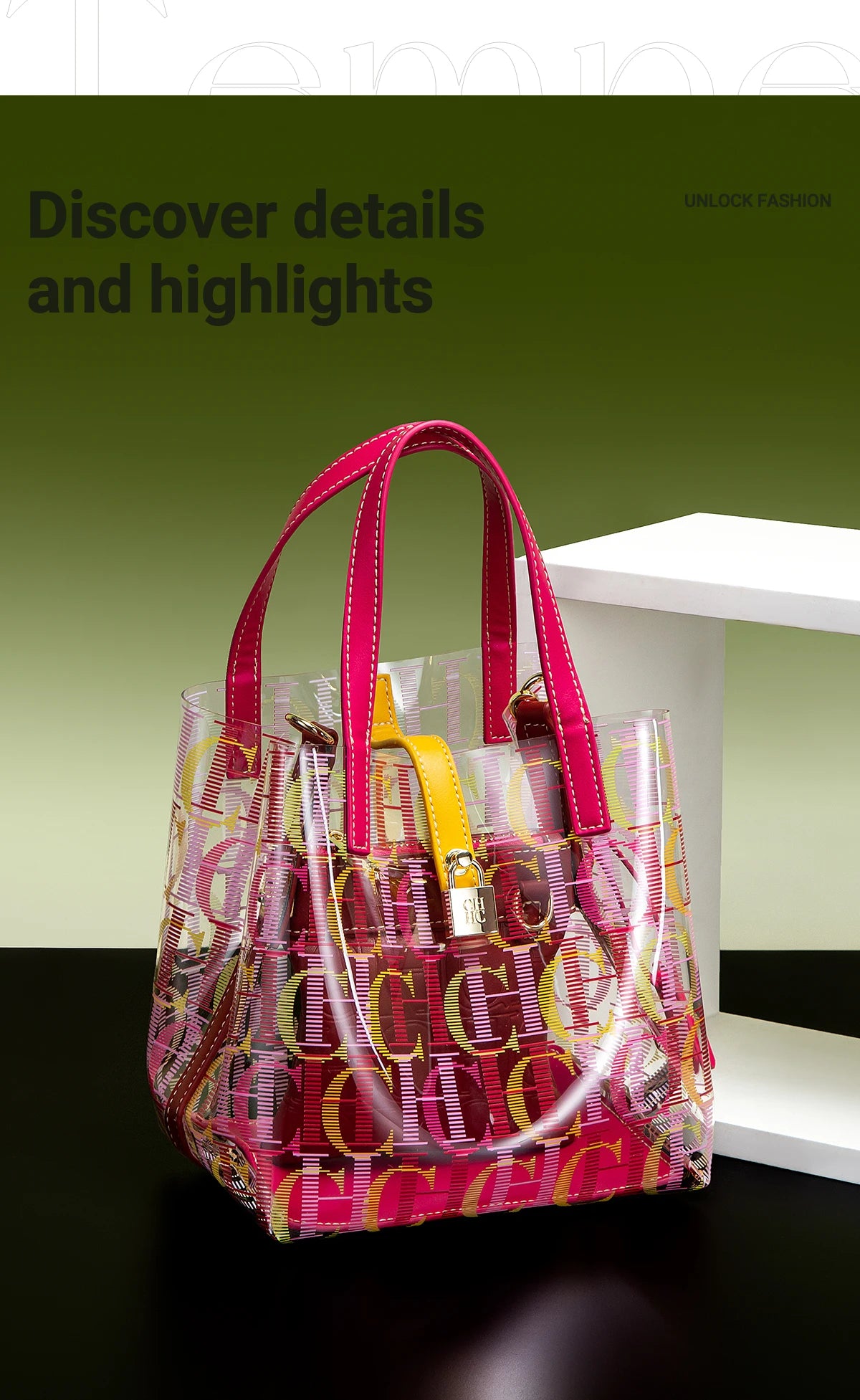 New Creative Personalization Trend Transparent Women's Bag Shoulder Bag Luxury Brand 2026 Fashion Design Trend Women's Handbag