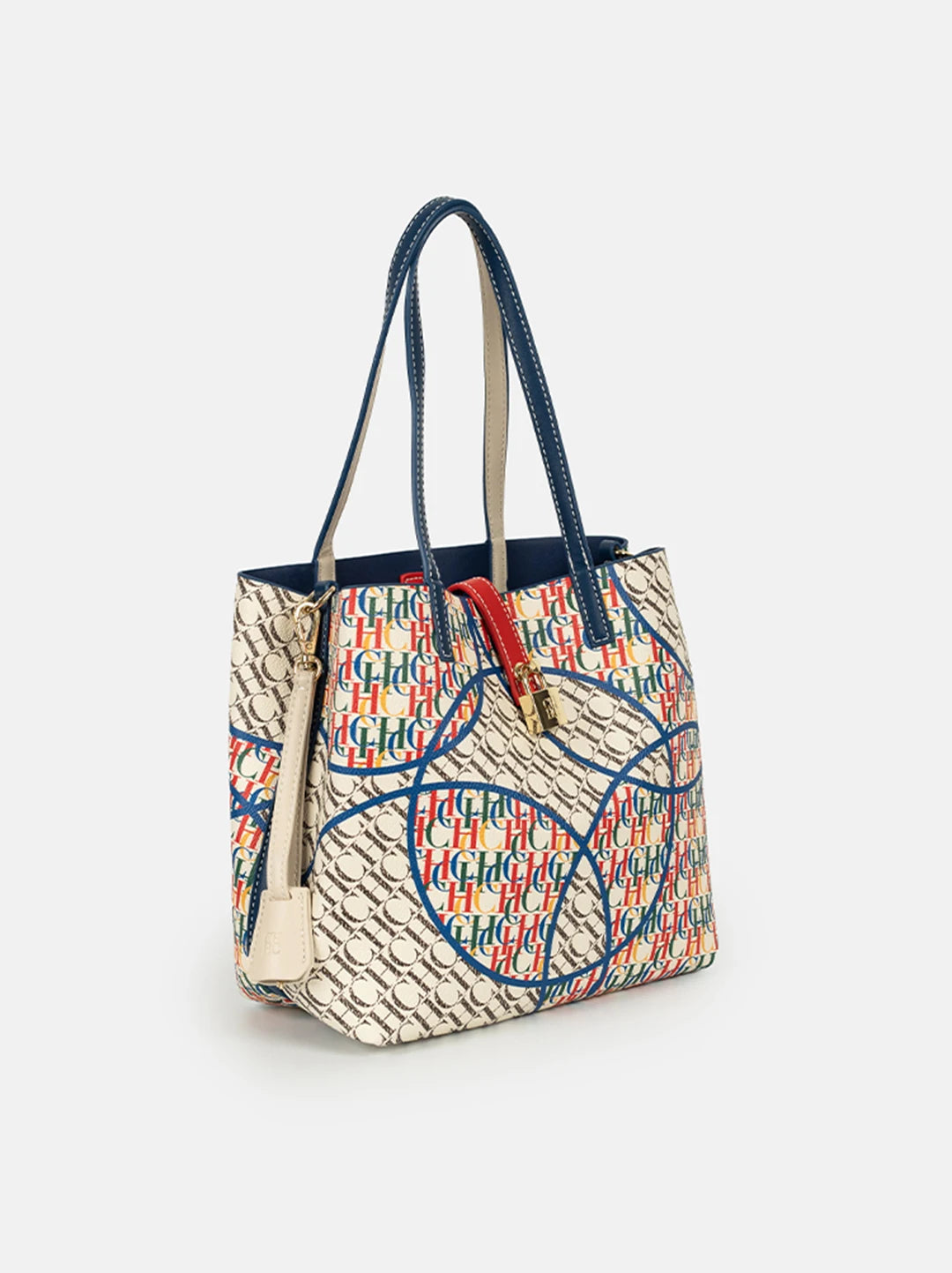 CH Tote Bag for Women Luxury Handbag New Colorful Letter Print Large Capacity Shoulder Bag Casual Shopper Bag with Lock