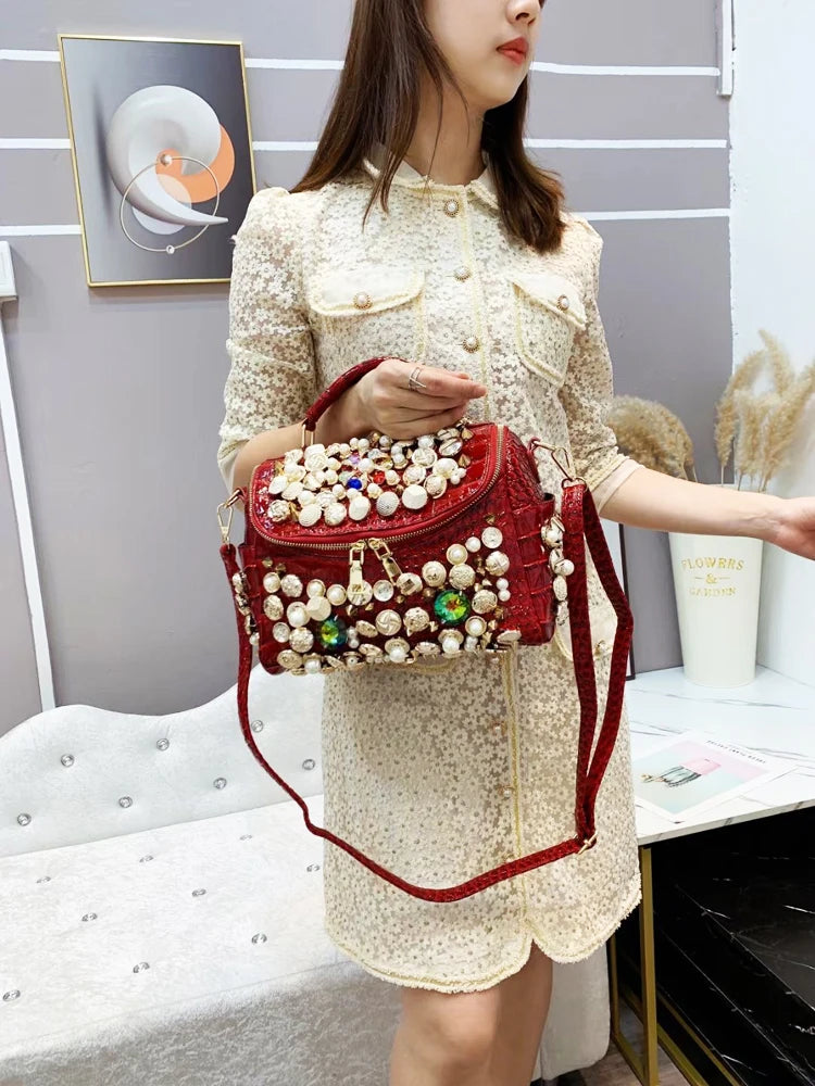 Handbag for women purses and handbag luxury Designer Handmade Women's bag Casual black bucket Female Messenger shoulder Bag new