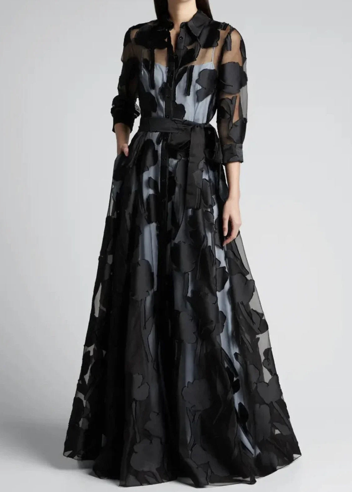 Elegant Casual Vintage A-Line Long Dress