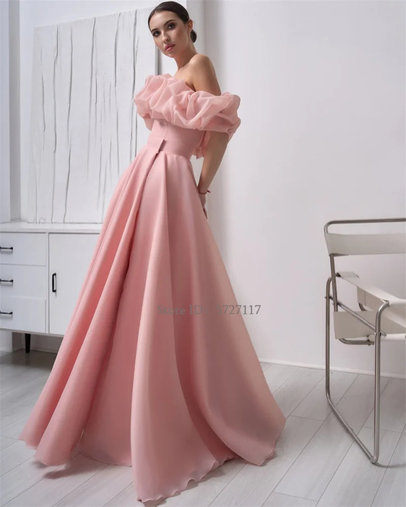Grace Off-Shoulder Evening Gown