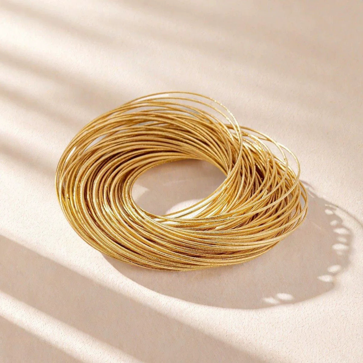 Metal Multi-layer Twisted Irregular Line Bracelet Bangles For Women European American Personality Catwalk Wrist Party Jewelry