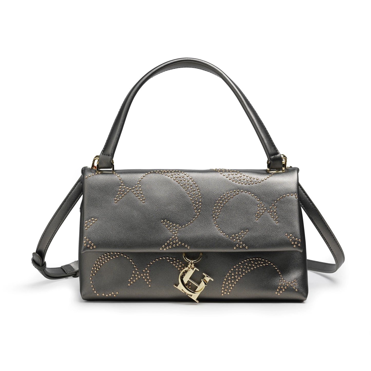 CH Gold Women's Chain Crossbody Bag Women's Bags Metallic Rivet Decoration Luxury Women's Bags Luxury Brand Fashion Designer