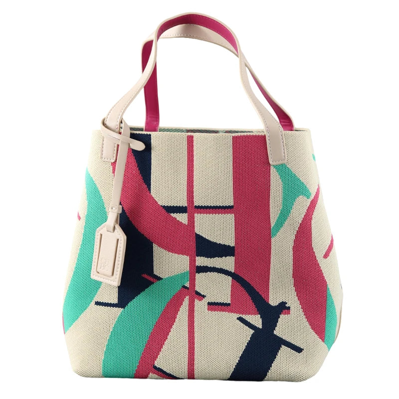 CH Canvas Tote Bag Spacious Lightweight Stylish Large Capacity Adjustable Pocket Durable Versatile Luxury Daily Travel Chic