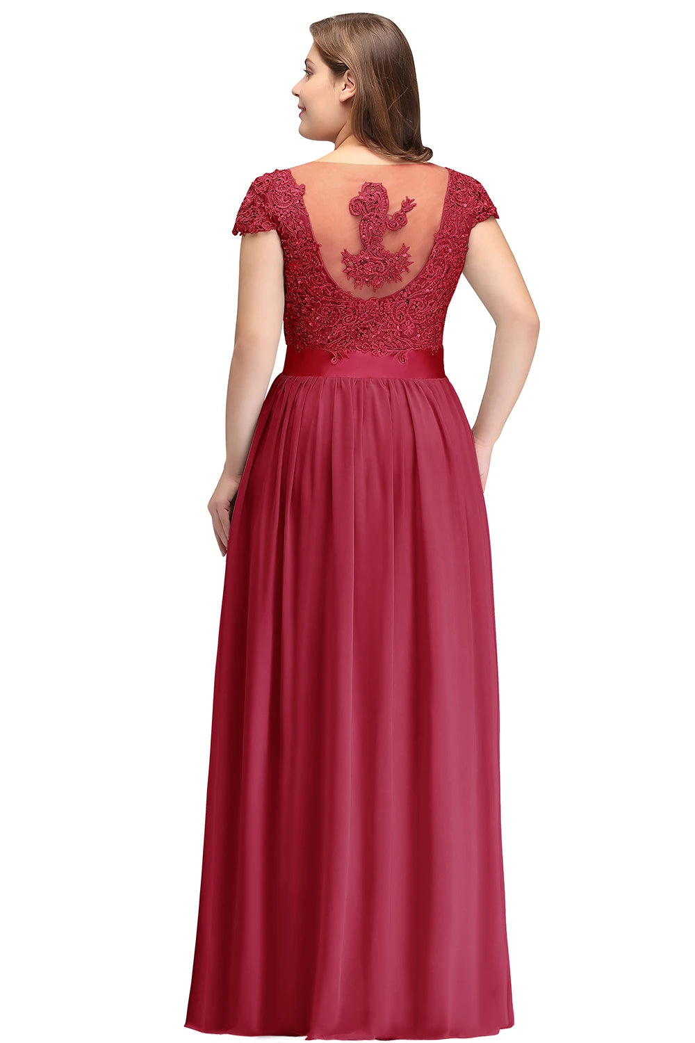 2024 Burgundy Bridesmaid Dresses Elegant Long Beading Pearls Bodice Chiffon  V Neck A Line Maxi Gown Wedding Party  Gowns