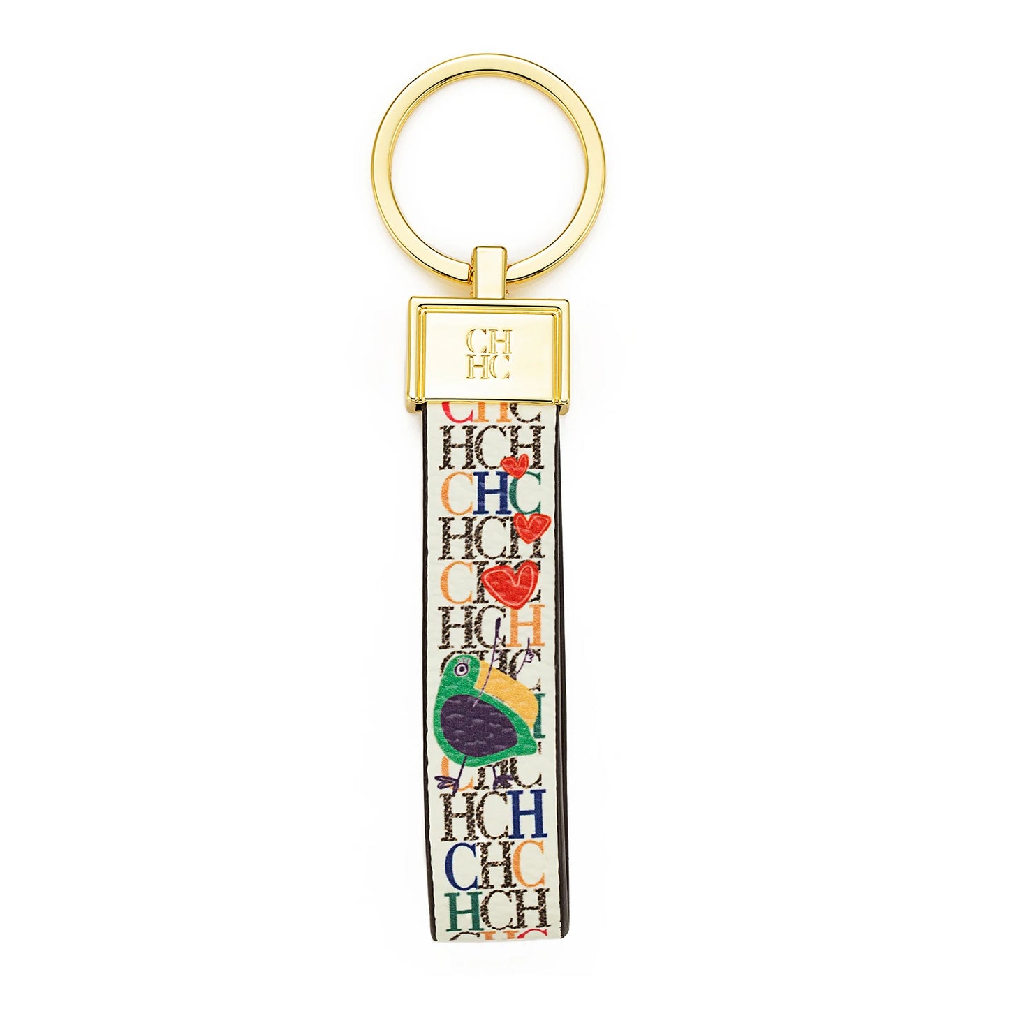 CH Niche High-end Keychain Leather Keychain Unique Printing Design Fashion Keychain Simple and Exquisite Style Gifts