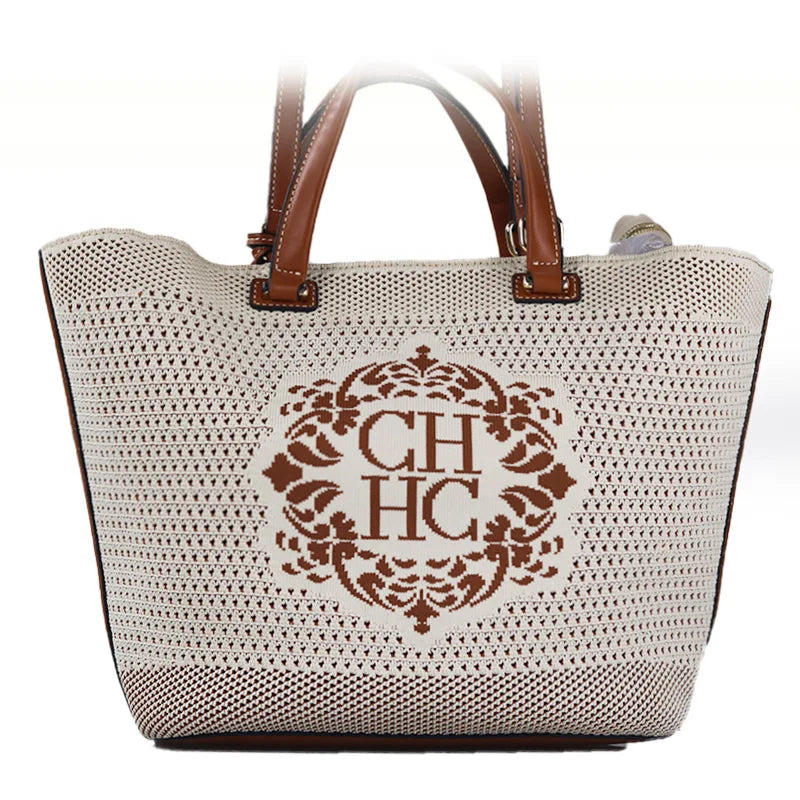 Large Shoulder Bag 43x26.5x15.7cm, Lightweight Foldable PU Tote Bag, Spacious Work Travel Purse, Multipurpose Carryall