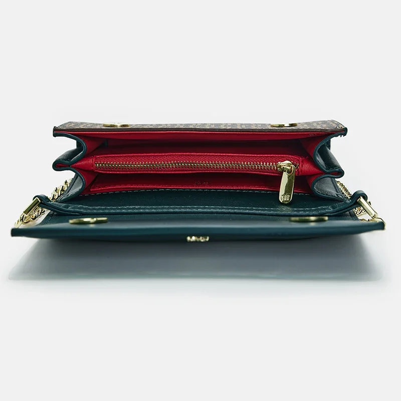 Brand Ladies Shoulder Bag High Quality Fashion Pure Colour Ladies Senior Sense Shoulder Bag Letter Print Design Temperament