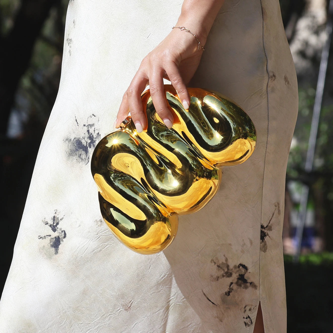 Golden Evening bag Purses and handbag luxury Designer shoulder bags Party Wedding Acrylic Clutch purse