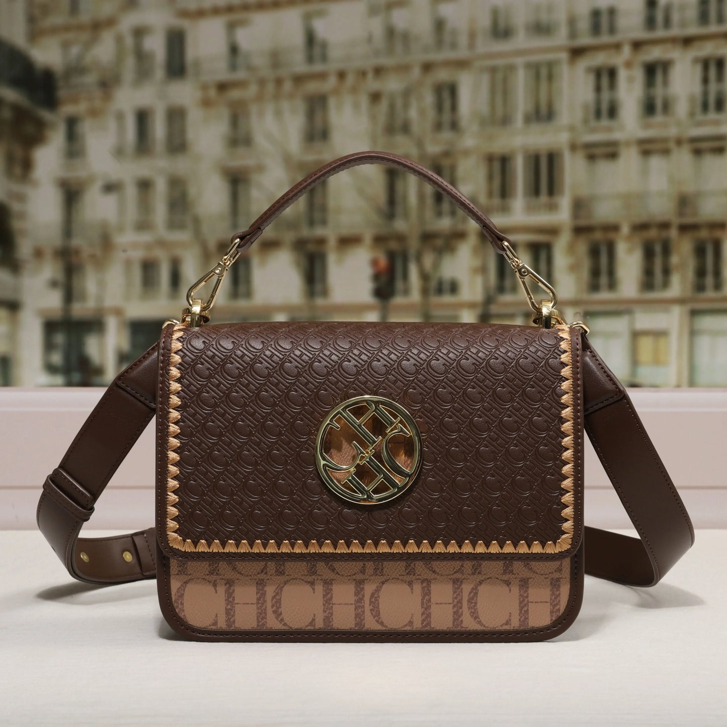 Solid Design Shoulder Bag Dark Letter Embossed Ladies Party Bag Exquisite Luxury Brand Fashion Vintage Design Handbag Classic