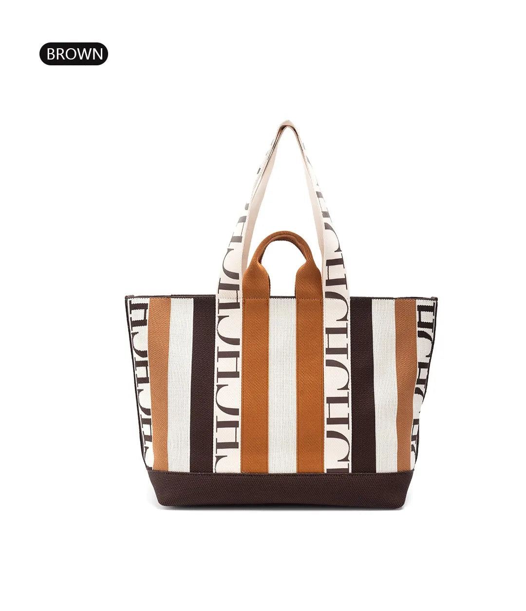 CH Classic Ladies Crossbody Bag Large Capacity Commuter Style Ladies Tote Bag Simple Stripe Design Ladies Shoulder Bag Letters