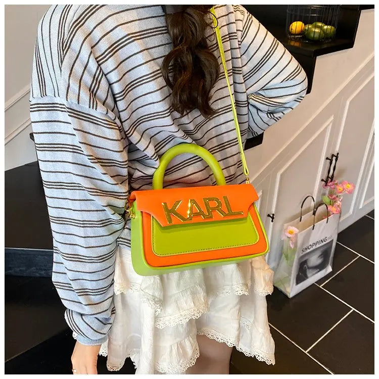Solid Color Diaper Bag Letter Logo High End Minimalist Trendy Tote Bag For Women Shoulder Bag Large Capacity