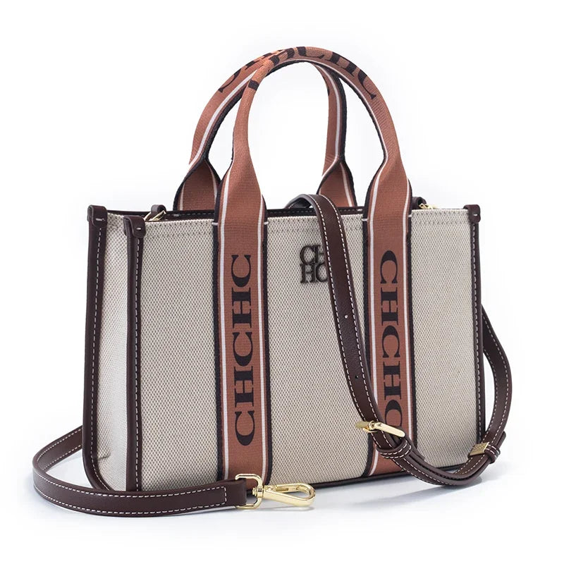 CH Brand Women's Handbag High Quality PU Material Fashion Boutique Brand Logo Women's Commuter Shoulder Bag