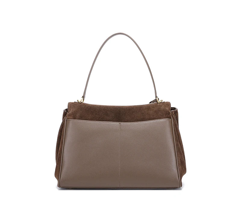 2025 Autumn Winter Women's Suede genuine leather Bag Shoulder Handbag Large Capacity Single Tote Bag Handbag Luxury Designer Bag