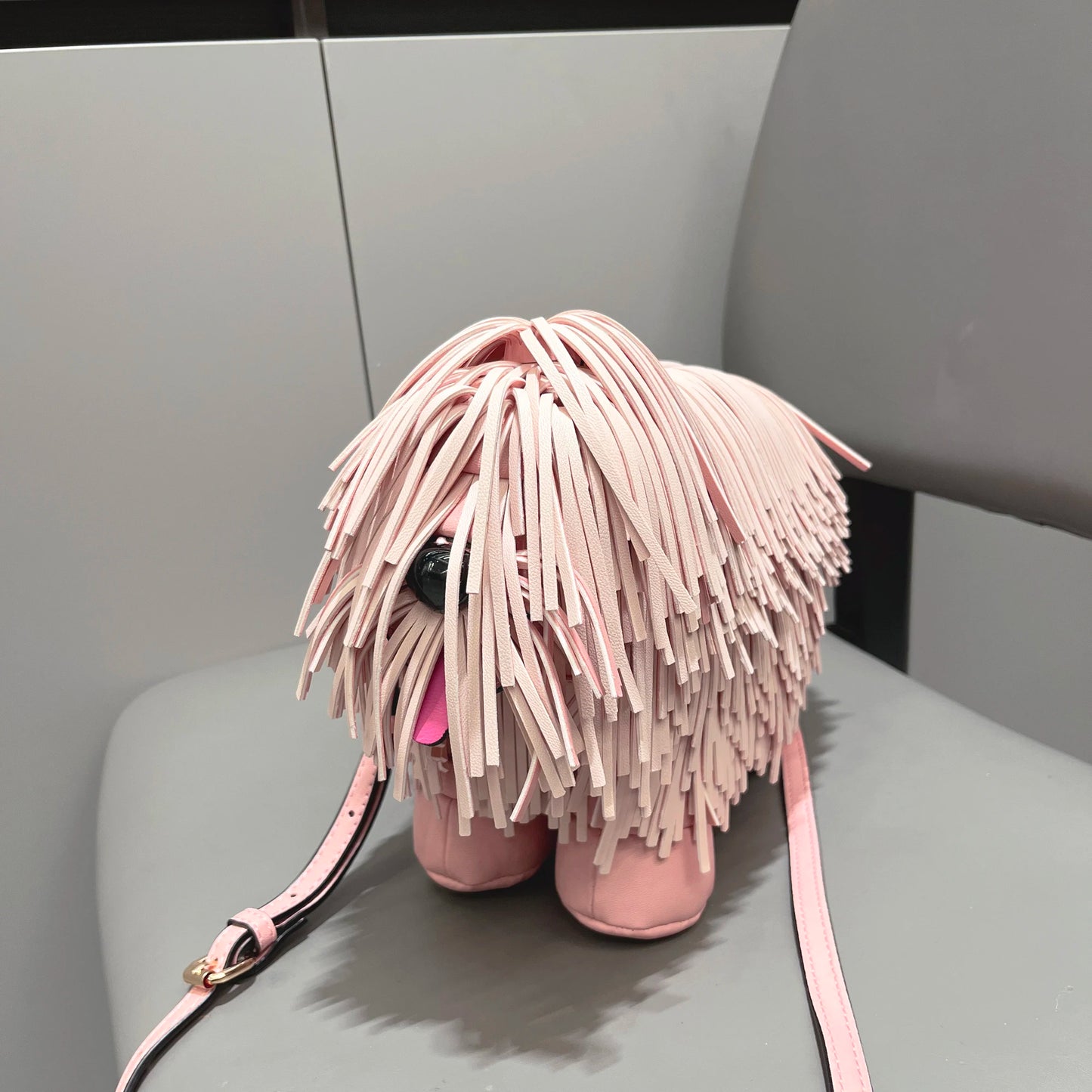 Luxury Designer Cute dog shape, Leather crossbody shoulder bag