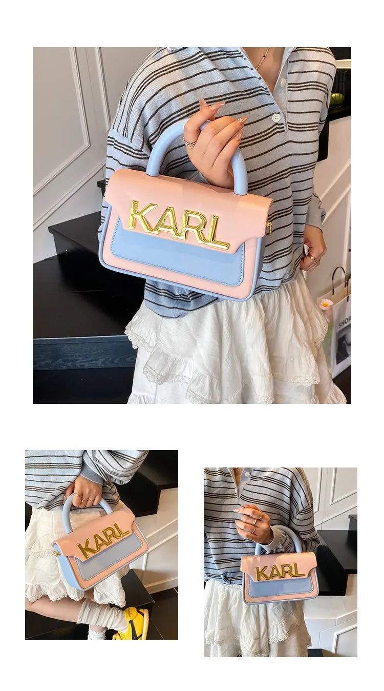 Solid Color Diaper Bag Letter Logo High End Minimalist Trendy Tote Bag For Women Shoulder Bag Large Capacity