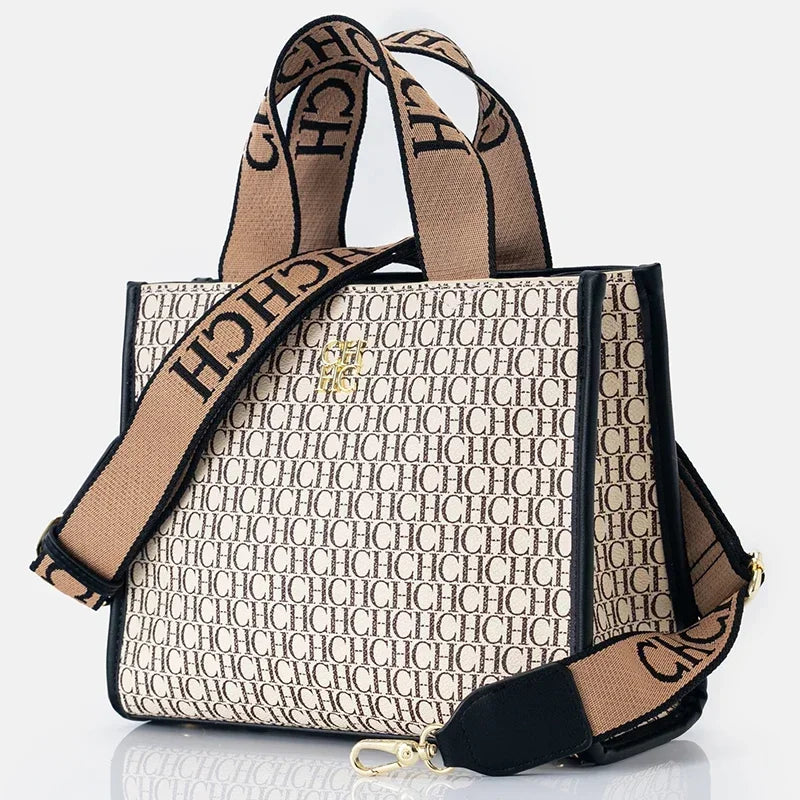 CH Fashion Monogram Print High Quality Metal Logo Casual Light Luxury Brand Designer 2026 New Women's Handbag