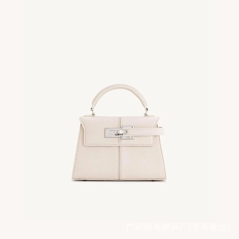 JW PEI Trapezoidal Bag, New Style, Genuine Leather, Women's Bag, High-End, Versatile, Crossbody Bag, Fashionable, Niche Style